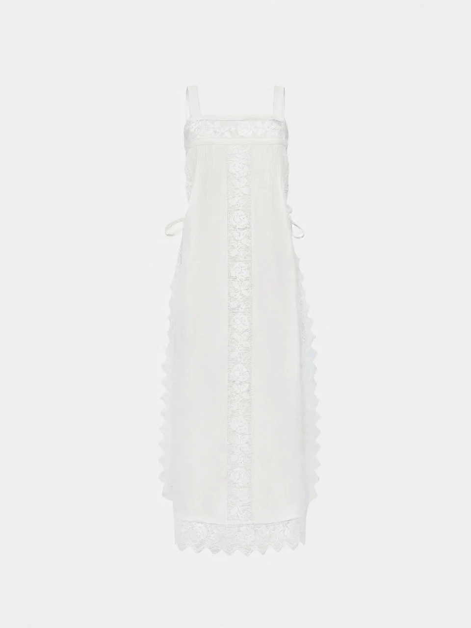Vestido Midi Con Encaje